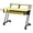 Yellow, variant on 47" Music Recording Studio Desk with 61-Key Sliding Keyboard Tray, Yellow/Black Computer Workstation with Monitor Shelf and Caster Wheels