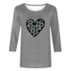 thumbnail image 2 of TaTaai Women Loose Black Top St. Patrick's Print Crew Neck 3/4 Sleeve Fashion Tee Ladies Spring Daily Wear Soft Comfortable Non-See-Through No Fading Stylish Top Gift, 2 of 7