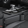 thumbnail image 2 of relayinert Leather Car Multifunction Seat Wear-Resistant Gaps Organizer Auto Console Console Storage Box Filler Cellphones with water cup, 2 of 6