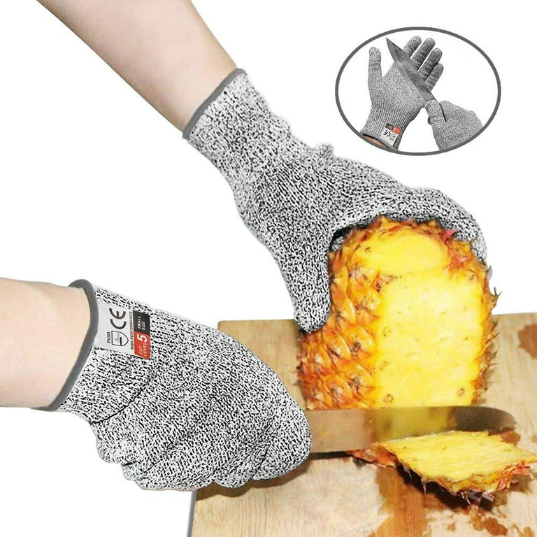 Dowellife Level 9 Cut Resistant Glove Food Grade, Stainless Steel Mesh Metal  Glove Knife Cutting Glove for Butcher Meat Cutting Oyster Shucking Kitchen  Mandoline Chef Slicing Fish Fillet (Large) - Yahoo Shopping