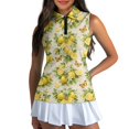 thumbnail image 3 of Whosucclay Lemon Butterfly Print Workout Tank Tops for Women for Ladies, Soft 1/4 Zipper Dry-Fit Ladies Shirts for Fitness Athletic Outdoor Golf, 3 of 8