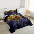thumbnail image 3 of Castle Fairy Teens Gold Rose Twin Comforter Sets,Flower Bedding Set, 3 of 8