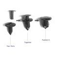 thumbnail image 3 of HSHDLDF Car Clips 50 Pieces Universal Nylon Plastic Fastener Rivet Clips, 8mm, 3 of 7