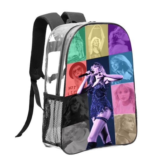SWIFT Pattern Transparent Backpack Lightweight And fashionable Showcasing Personality And Leading The Trend