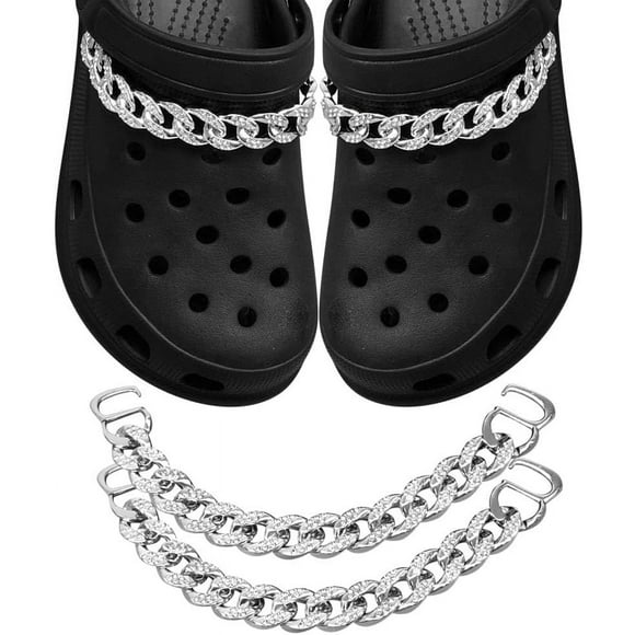 HSHDLDF Candy Colors Chains for Croc， Cute Flowers Shoe Charm, Bling Charms with Shoe Chains for Women Girls Shoe Accessories Decoration Charms