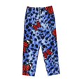 thumbnail image 4 of Disketp Abstract Colorful Butterflies Print Women'S Comfy Pajama Pants Casual Drawstring Palazzo Lounge Wide Leg Pants, 4 of 9