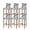 Grey, variant on Marble Grey Bar Stool Covers Set of 6, Modern Abstract Ink Painting Luxury Stretch Washable Bar Chair Covers with Backs, Removable Pub Counter Height Chair Cover for Kitchen Dining Room Cafe