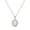 White, variant on Ginger Lyne White or Purple Fire Opal CZ Pendant Necklace for Women Sterling Silver Cubic Zirconia