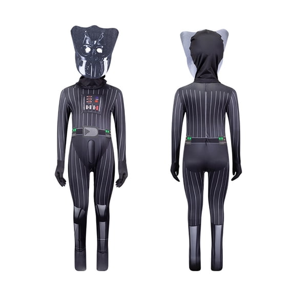 2026 New Halloween Star Realm Wars Cosplay Costume, Fancy Costume Set, Cosplay Set Include Jumpsuit with Hood, Unisex Halloween Outfits, 110(3-4 Years)