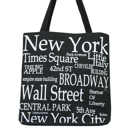 New York City Black Tote Bag