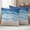 Navy Blue, variant on Teal Blue Coastal Outdoor Waterproof Throw Pillow Covers 18x18 Set of 2, Waves Summer Beach Ocean Sea Decorative Pillowcases Cushion Pillowcase for Couch Sofa Patio Outside Pillow Protector