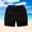 Black, variant on HAOTAGS Shorts for Toddler Boys Girls(1-12), Summer Casual Elastic Waist with Drawstring Sports Shorts With Pockets Light Blue 5 Years