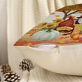 thumbnail image 6 of DaShan Fall Thanksgiving Throw Pillow Covers 16x16 Set of 2,Gnomes Pumpkins Linen Pillows Case for Bedroom Sofa Couch, 6 of 6