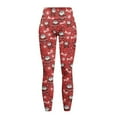 thumbnail image 5 of Renewold Santa Claus Ho Ho Red Leggings with Pockets for Women Ladies Athletic Pants Compression Leggings High Waisted Butt Lifting Printed Leggings Womens Preppy Leggings, XS, 5 of 8