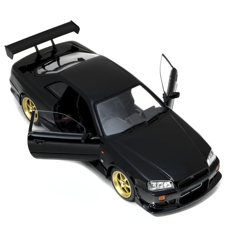 1999 Nissan Skyline GT-R (R34) Black 1/18 Diecast Model Car by
