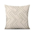 thumbnail image 4 of Bohemian Black and White Geometric Lines Throw Pillow Covers 20"x20", Set Of 4, Linen Study Sofa Cushion Cover Indoor Living Room Home Decor, 4 of 7