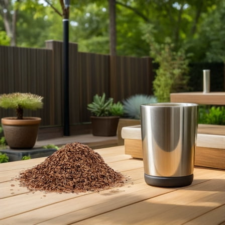 TABLZONE Cherry Wood Chips for Smoking - Light Yellow Bbq Pellets for Home Use