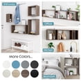thumbnail image 4 of Kaboon Wall Mount Cube Shelf Set of 4, 59x43x7.87, Model-Cube-Shelf, Eucalyptus, 4 of 5