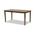 thumbnail image 5 of Baxton Studio Lanier Modern and Contemporary Grey Fabric Upholstered and Walnut Brown Finished Wood 6-Piece Dining Set, 5 of 7