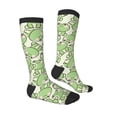 thumbnail image 4 of Lsque Cute Frog Printed Crew Socks Men's Women's LightWeight Thin Casual Calf Socks ,Knee High Socks,Cotton Socks, 4 of 9