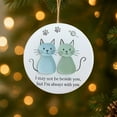thumbnail image 4 of Christmas Tree Ornament Friendship Cats and Crab Design Glitter Hanging Decoration 3.15 Inch Paper Craft Holiday Keepsake Gift for Best Friend Family Member Christmas Decor, 4 of 7