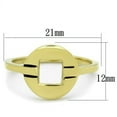 thumbnail image 2 of IP Gold(Ion Plating) Stainless Steel Ring with No Stone for Women Minimalist Theme No Stone Stone Color Style TK2033 Size 9, 2 of 4