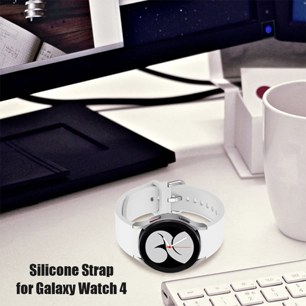 Correa de reloj ajustable para Samsung Galaxy Watch 4/4 Classic (blanco)
