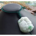 thumbnail image 4 of Certified Hand Carved Green 100% Natural Myanmar Burma A Jade jadeite Dragon Ruyi Pendant Necklace, 4 of 11