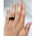 thumbnail image 5 of ringheart Matching Rings His and Her Rings Couple Rings Black Cz Wedding Ring Sets for Him and Her Womens Ring Titanium steel Men Ring, 5 of 7