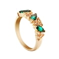 thumbnail image 1 of Rose Gold Diamond Ring Natural White Romantic Wedding Jewelry, 1 of 8