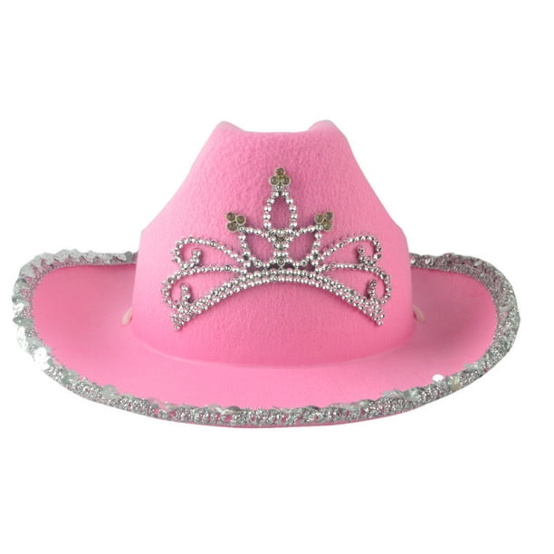 Disfraz de cosplay con forma de sombrero y coronas de vaqueros para adultos y niños