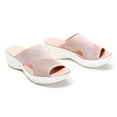 thumbnail image 1 of Sandales Correctrices de Sport en Maille à Talon Compensé Tricoté pour Femmes, Chaussures de Plage d'Été Respirantes, 1 of 6
