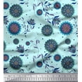 thumbnail image 1 of Soimoi Cotton Duck Fabric Floral Mandala Artistic Print Fabric by The Yard 42 Inch Wide, 1 of 1