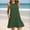 Army Green, variant on Sundresses for Women 2025 Summer Casual Sleeveless Dress A-line Vacation Beach Sundress with Pockets Red L