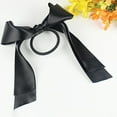 thumbnail image 2 of Women Lady Ribbon Bow Rope Scrunchie Satin Ponytail Holder Hair Band Accessory, 2 of 2