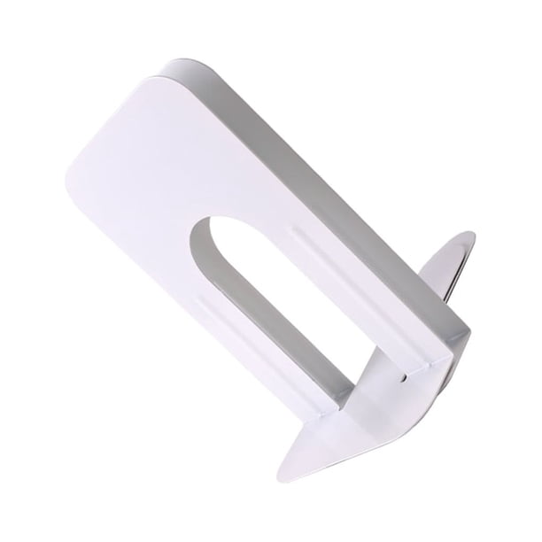 Matsuzay 2x Sujetalibros de metal para libros de oficina o estantes resistentes y elegantes Conveniente alfombrilla de base antideslizante Carpetas de archivos 2230blanco