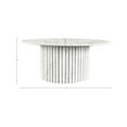 thumbnail image 3 of Meridian Furniture Genoa White Marble Coffee Table, 3 of 10
