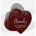 thumbnail image 3 of Inkdotpot Pack Of 50 Real Silver Foil Paper Tags Thanks For Celebrating The Bride To Be Bridal Shower Favor Hang Tags, 3 of 6