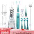 Electric Oral +Ultrasonic Dental Calculus Set USB Water Jet Floss Tooth
