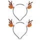 thumbnail image 1 of 2Pcs Mink Hair Design Hairband Kids Adorable Headdress Xmas Elk Hair Clips, 1 of 3