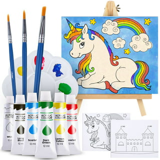 Painting Kit for Adults - 39 Piece Set Includes 24 Acrylic Paints, 3  Canvas, 6 Brushes, Wood Palette, Table Easel, Color Wheel, Spatula - Art  Supplies