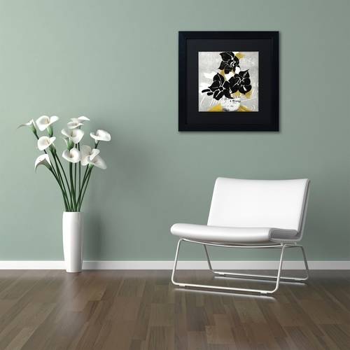 Trademark Fine Art "Georgette I" Canvas Art by Color Bakery Black Matte, Black Frame