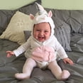 thumbnail image 4 of Newborn Unicorn Baby Girls Unicorn Romper Jumpsuit Jumper Outfits Hooded Clothes New, 4 of 12