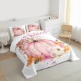 thumbnail image 3 of Manfei Cartoon Fall Pumpkin Bedding Comforter Set, Harvest Plant Botanical Twin Comforter Sets, Teens Girls Kids Bedding Set, Ultra Soft Home Decor, 2 Pieces, 3 of 8