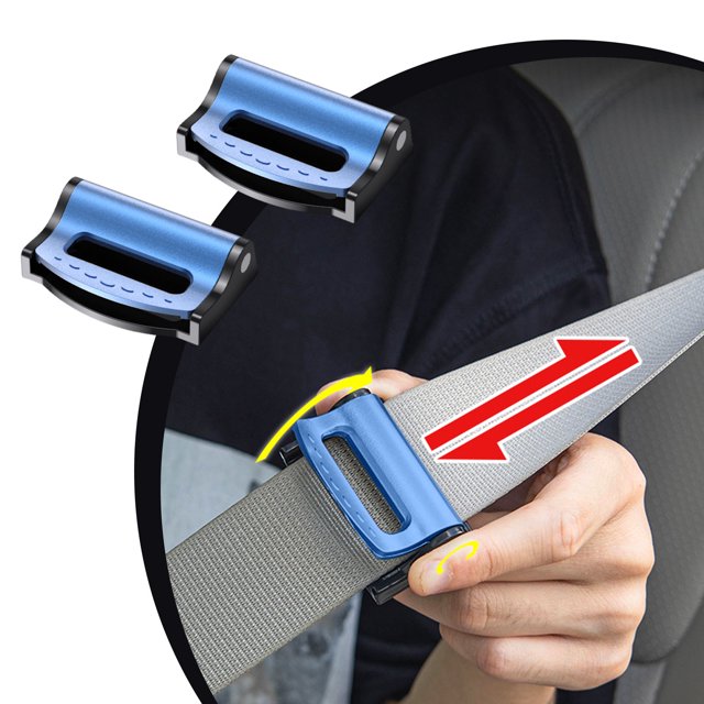 Puntoco 1 par de cómodas herramientas para asientos de automóvil, clips para cinturón de seguridad, clip de bloqueo, clip para cinturón de seguridad, clip de bloqueo universal para correa de hombro