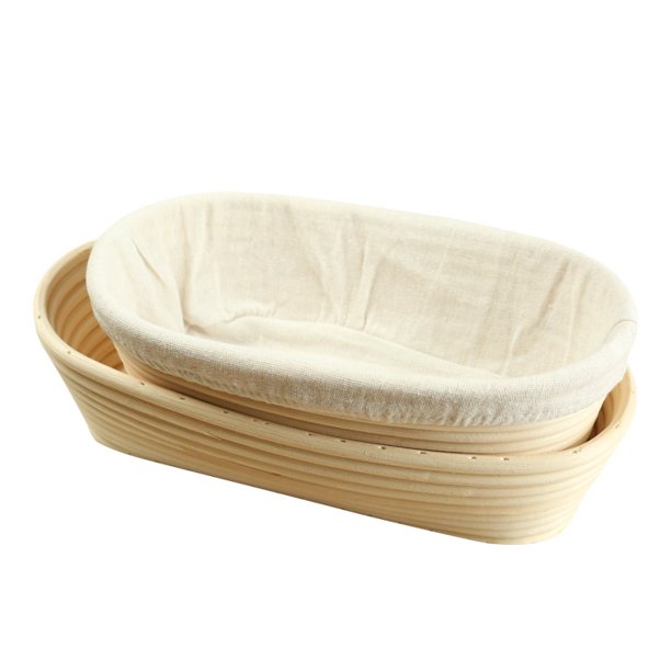 Bread Proofing Baskets Set of 2 Oval Shaped Dough Proofing Bowls w