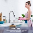 thumbnail image 2 of Kitchen Tap Extendible High Pressure Kitchen Tap 360° Swivelling Stainless Steel Mixer Tap Kitchen with Ceramic Cartridge Leak-Proof 2 Jet Types Chrome, 2 of 5