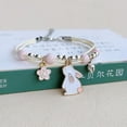 thumbnail image 2 of Pulsera de conejito de dibujos animados Simple y linda para estudiantes femeninas, mejores amigos para niños, regalos, joyería salvaje, nuevo, 2 of 4