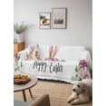 thumbnail image 6 of Happy Easter Couch Cover for 2 Cushion Couch, Spring Watercolor Bunny Flower Leaf Plant Washable Love Seat Sofa Covers Slipcover, Throw Sofa Covers for Pets, Furniture Protector 71"x102", 6 of 9