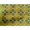 thumbnail image 4 of oneOone Cotton Poplin Fabric Check & Triangle Ikat Print Fabric By Yard 56 Inch Wide, 4 of 4